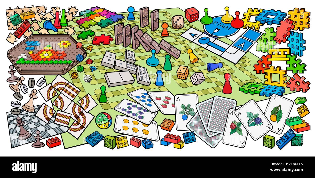 Board games family player Stock Vector Images - Alamy