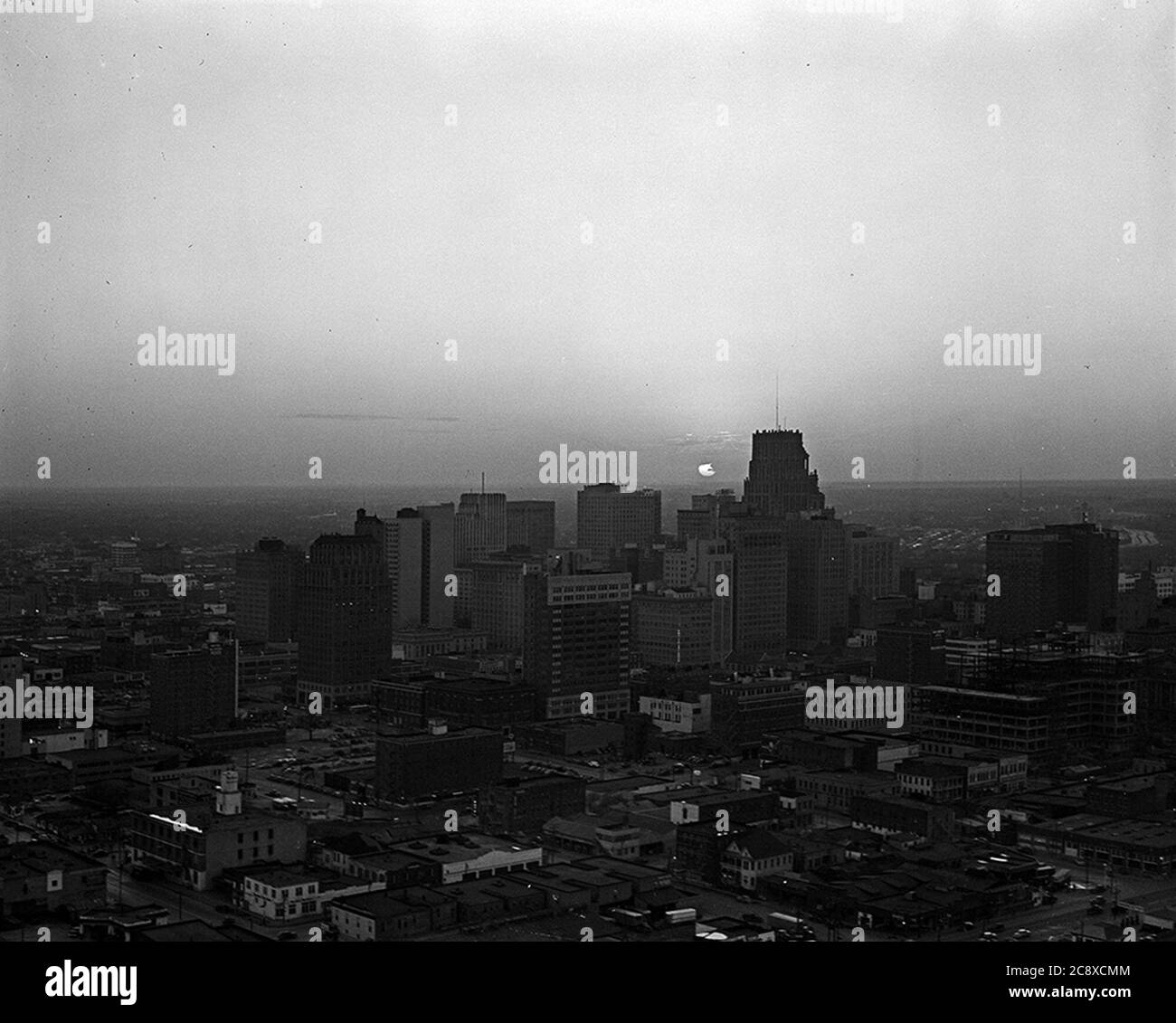 Houston night aerial hires stock photography and images Alamy