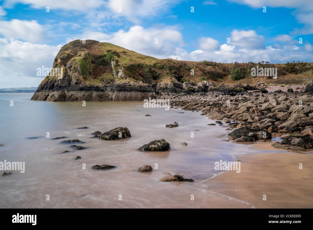 Castlehill Point near Rockcliffe village on the north Solway Stock