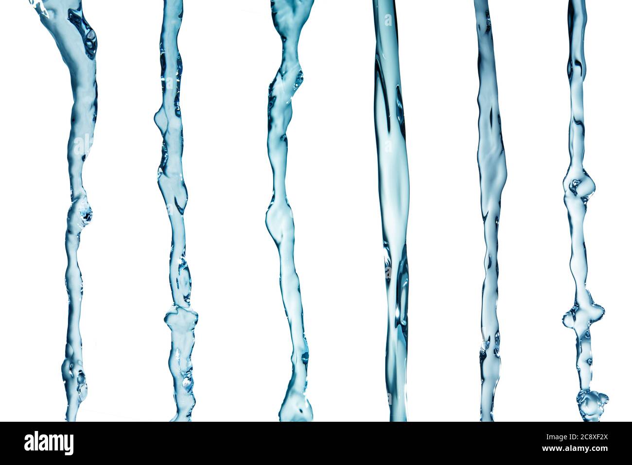 water splash collage on white background Stock Photo - Alamy