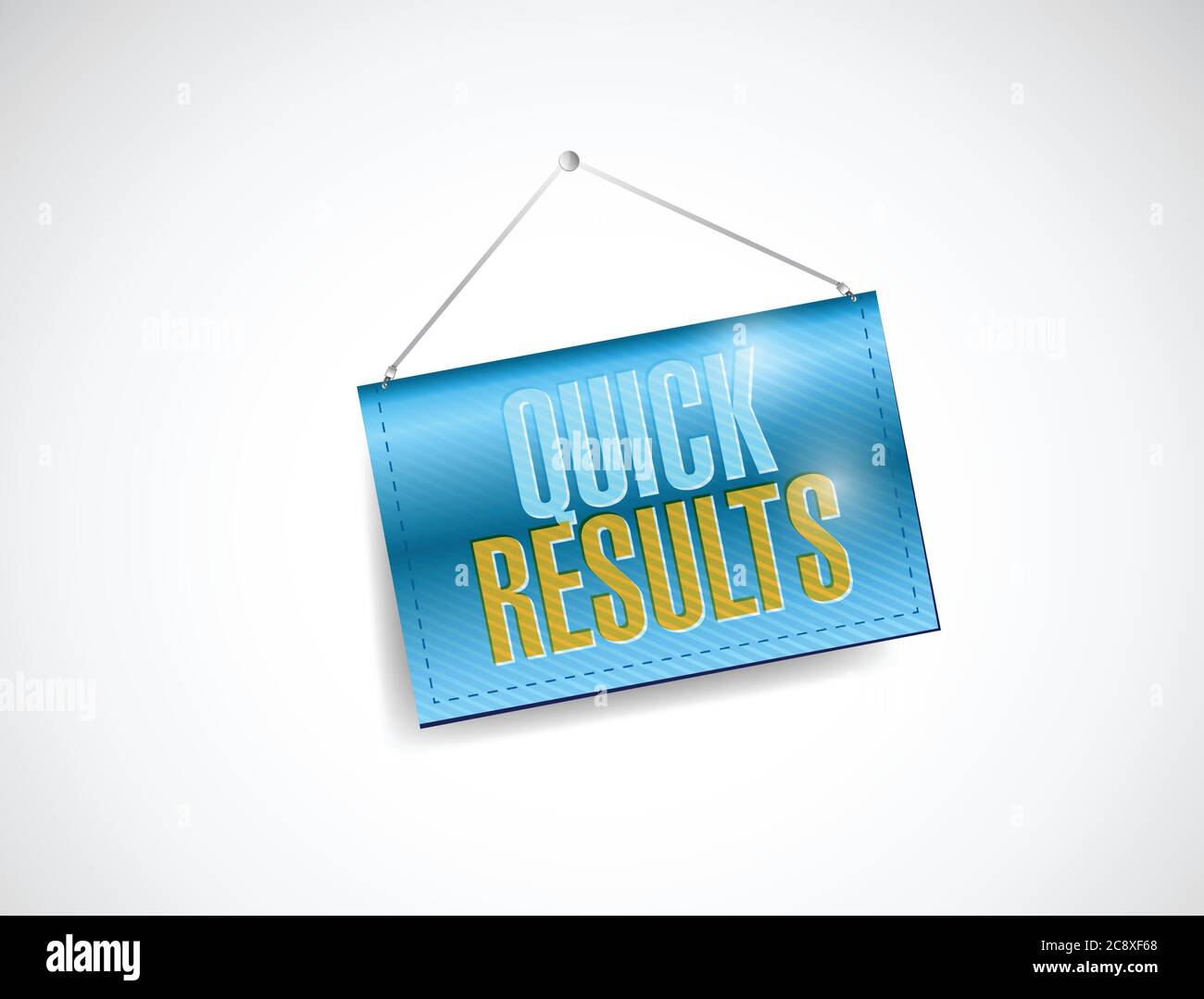 Quick results banners illustration design over a white background Stock Vector