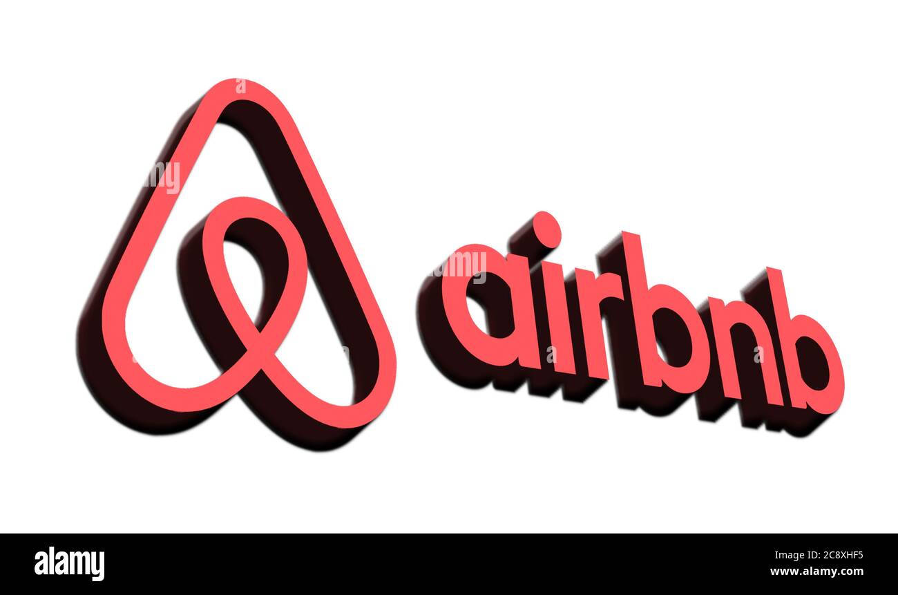 Airbnb company logo Stock Photo