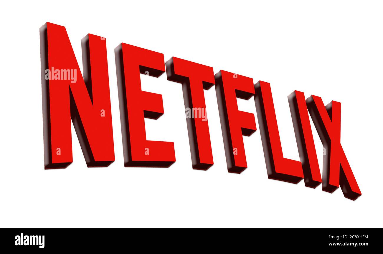 Netflix company logo Stock Photo