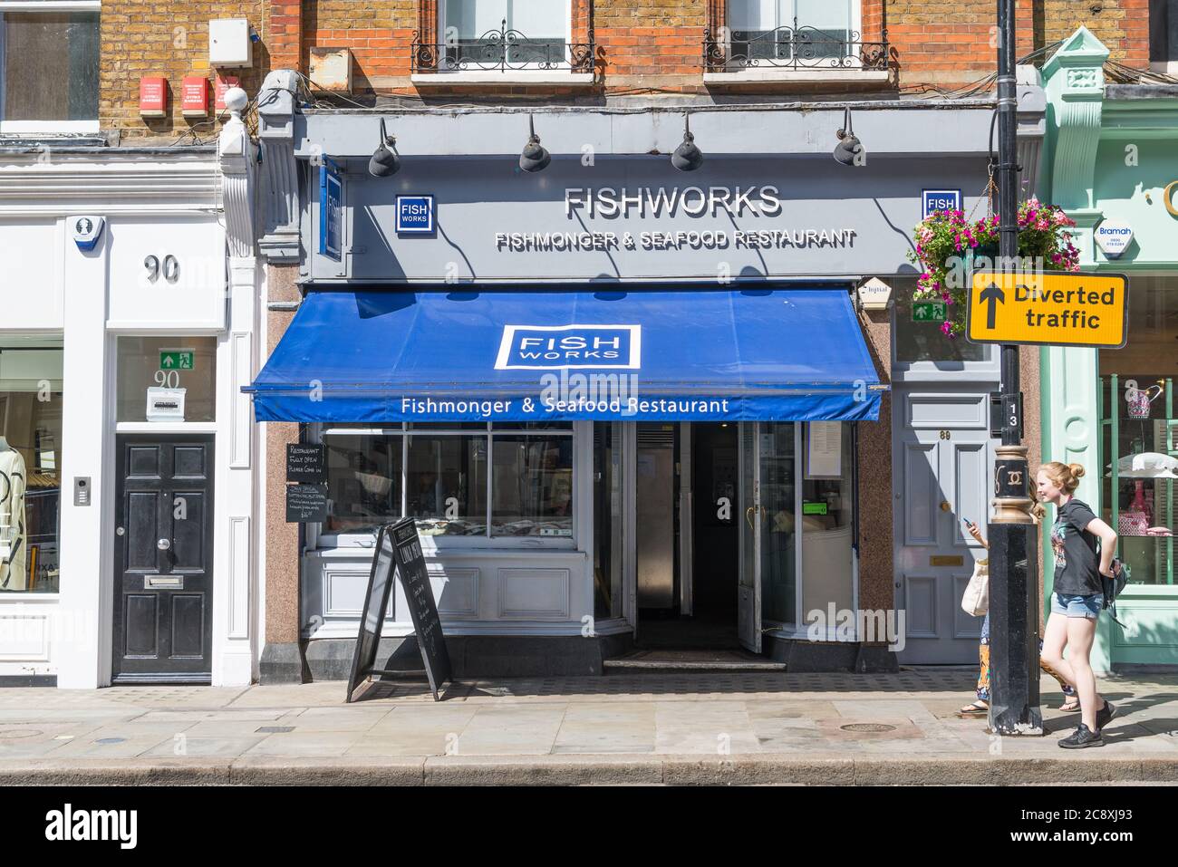 Fishworks seafood restaurant and fishmonger shop in Marylebone High