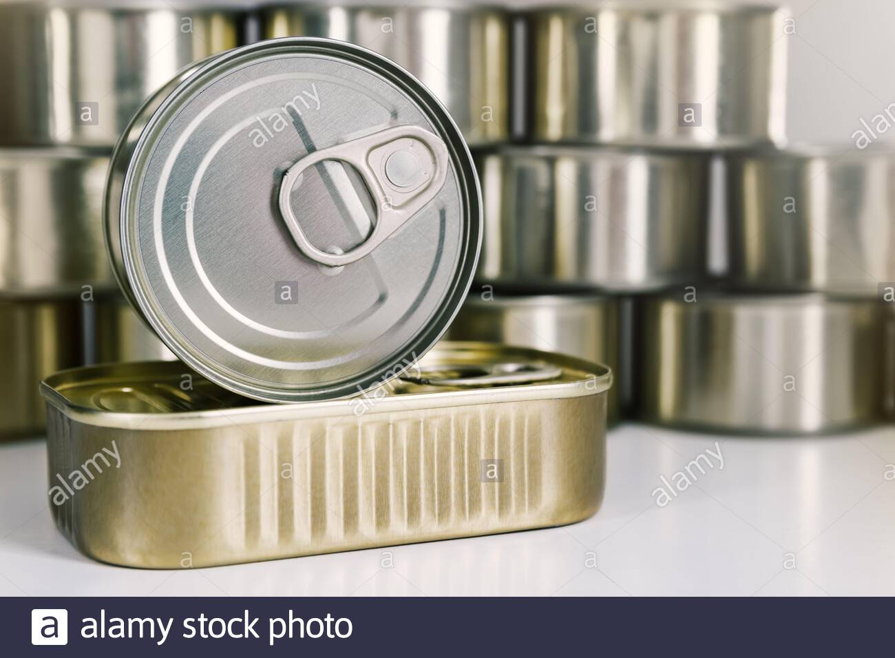 rectangular metal cans