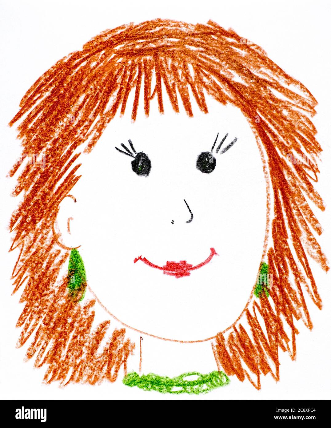 Child drawing mom Cut Out Stock Images & Pictures - Alamy