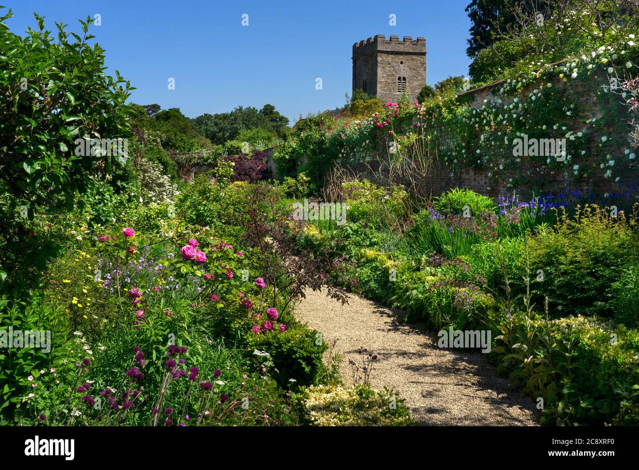 Rousham House and Gardens,Oxfordshire,England Stock Photo
