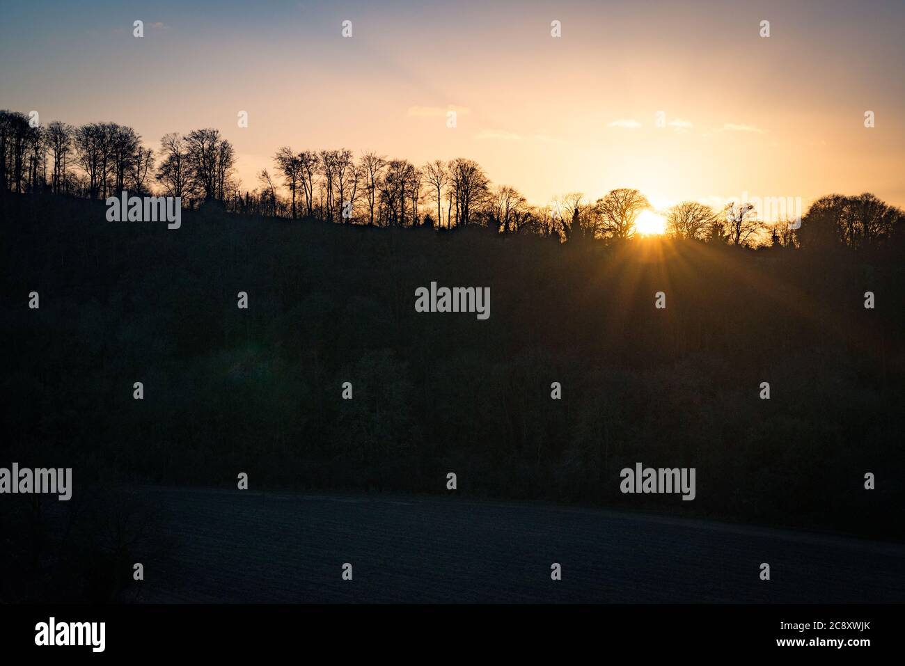 Barton Hills in BartonleClay, Bedfordshire, UK Stock Photo Alamy