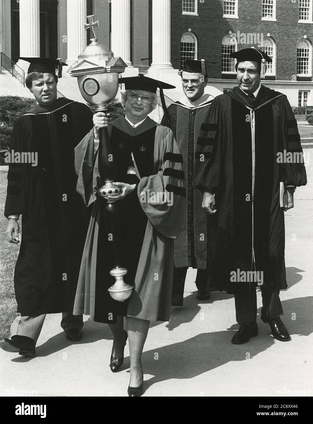 Graduation processional Stock Photo Alamy