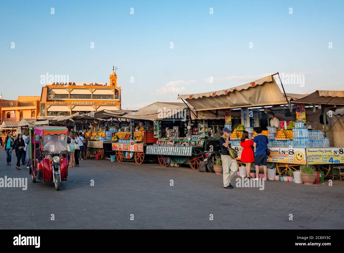 The Jemaa el Fna – main square – in Marrakesh, Morocco Stock Photo