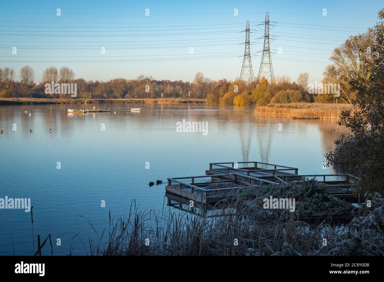 Lee Valley Country Park, Waltham Abbey-Cheshunt Stock Photo