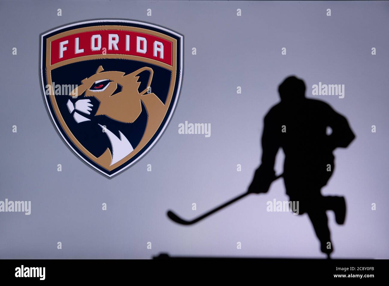 Florida panthers logo hi-res stock photography and images - Alamy, image size:1300x957