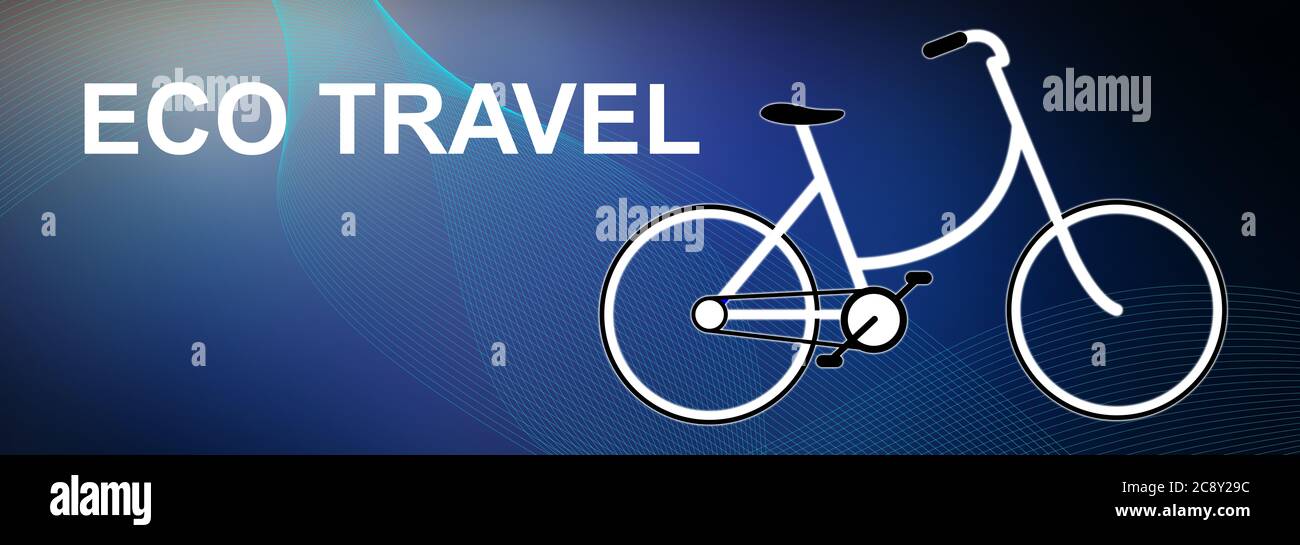 Illustration of an eco travel concept Stock Photo Alamy