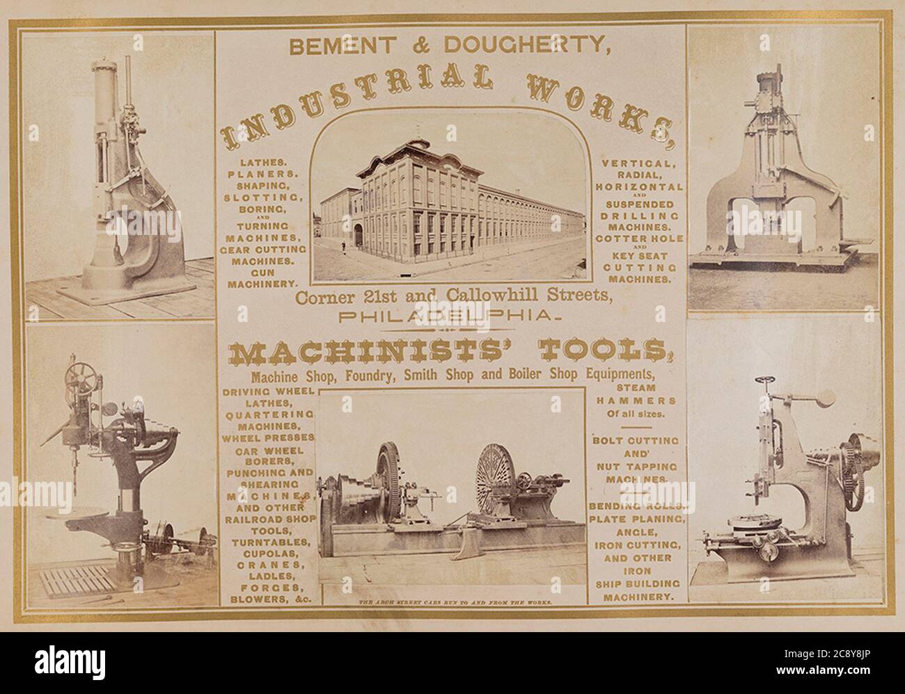 Bement & Dougherty, Industrial Works, Machinists' Tools by SMU Libraries Digital Collections Stock Photo
