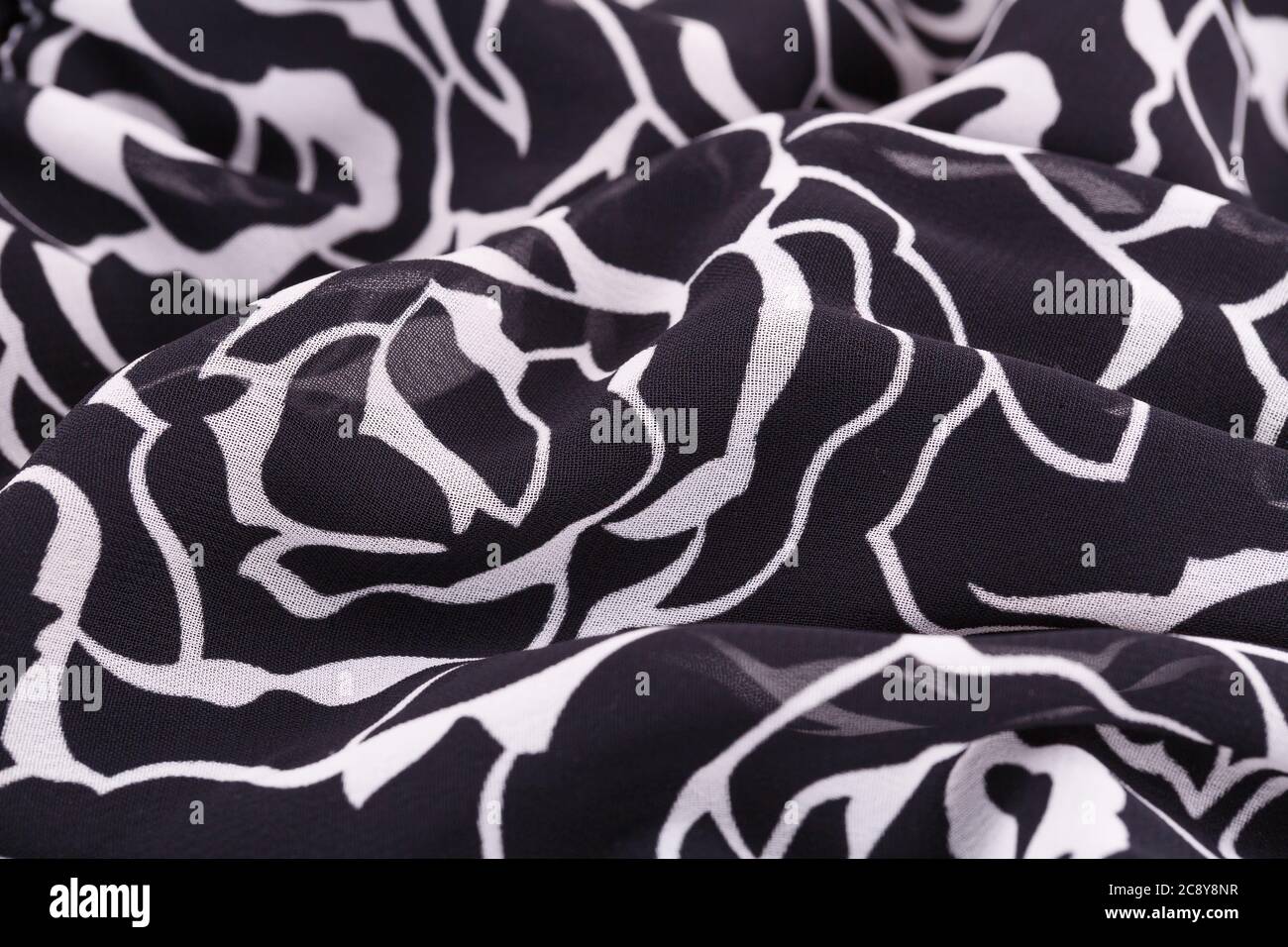 Black and white fabric background closeup picture Stock Photo - Alamy