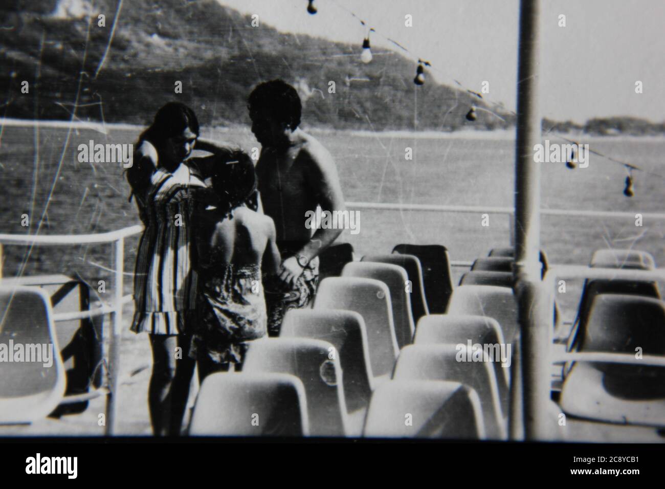 Fine 1970s vintage black and white photography of real people enjoying ...