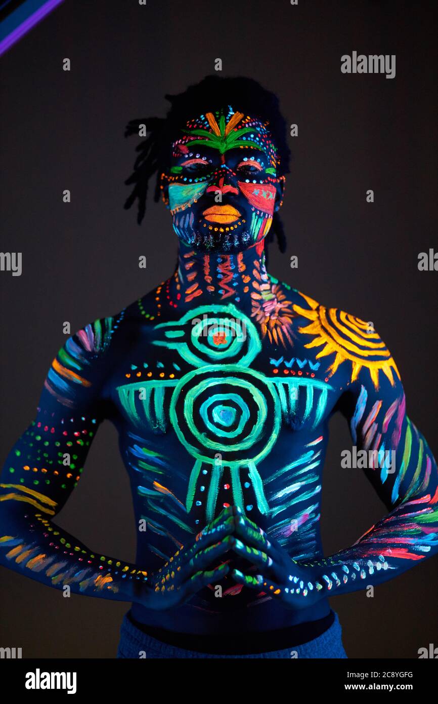 68,000+ Neon Body Paint Pictures