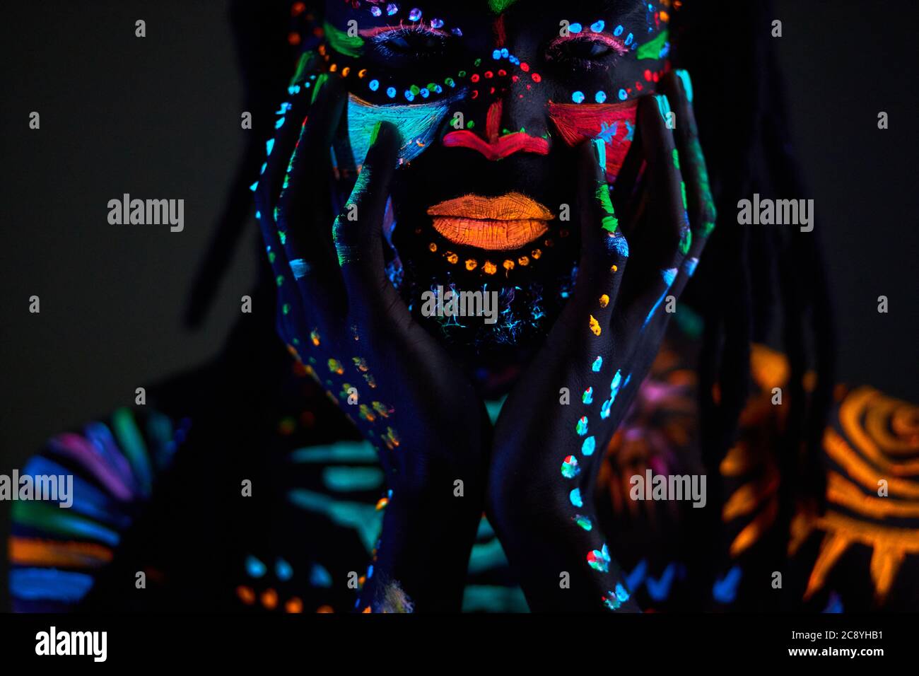 Man Painted Body Paint High Resolution Stock Photography and Images - Alamy