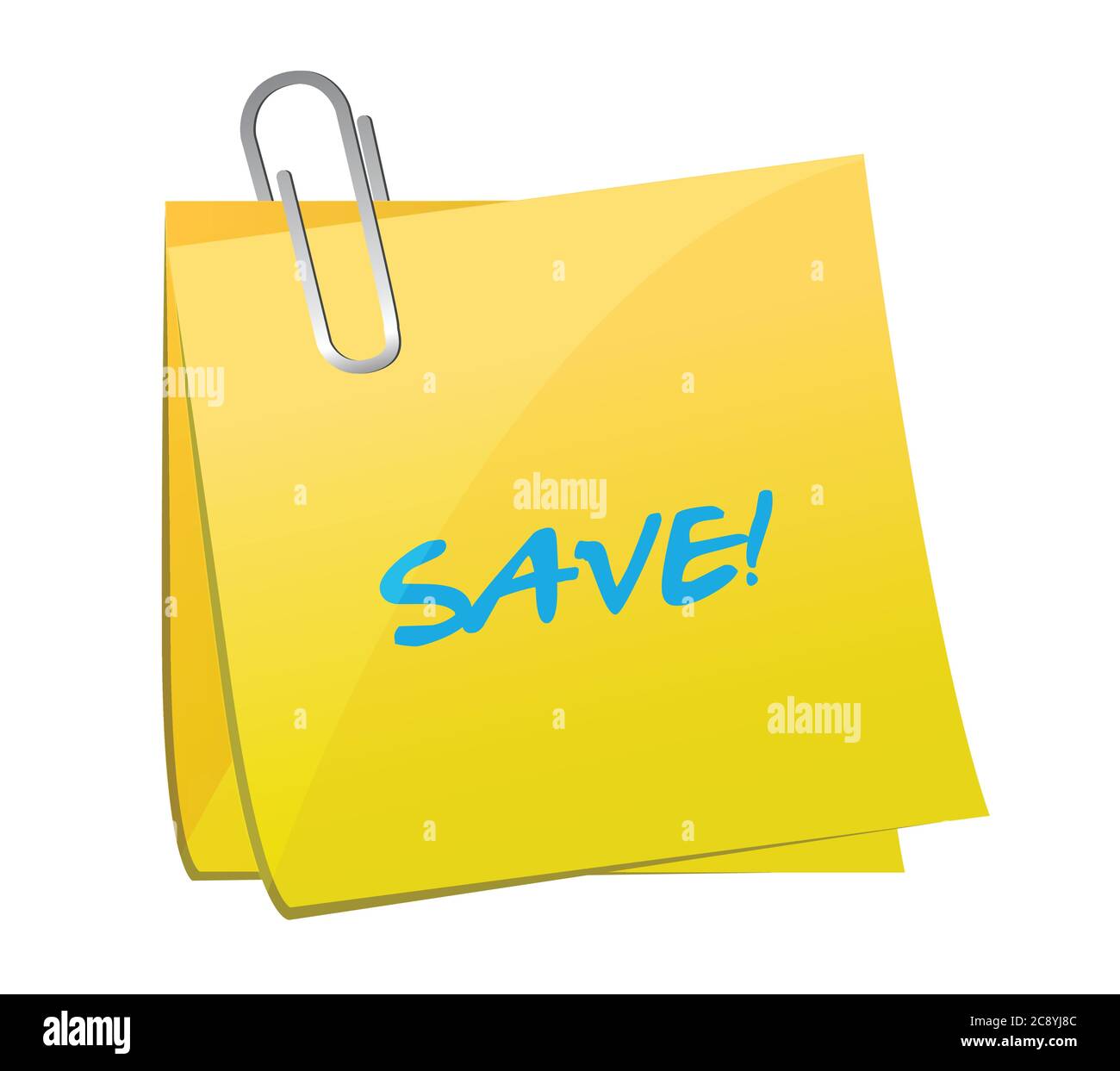 Save memo illustration design over a white background Stock Vector