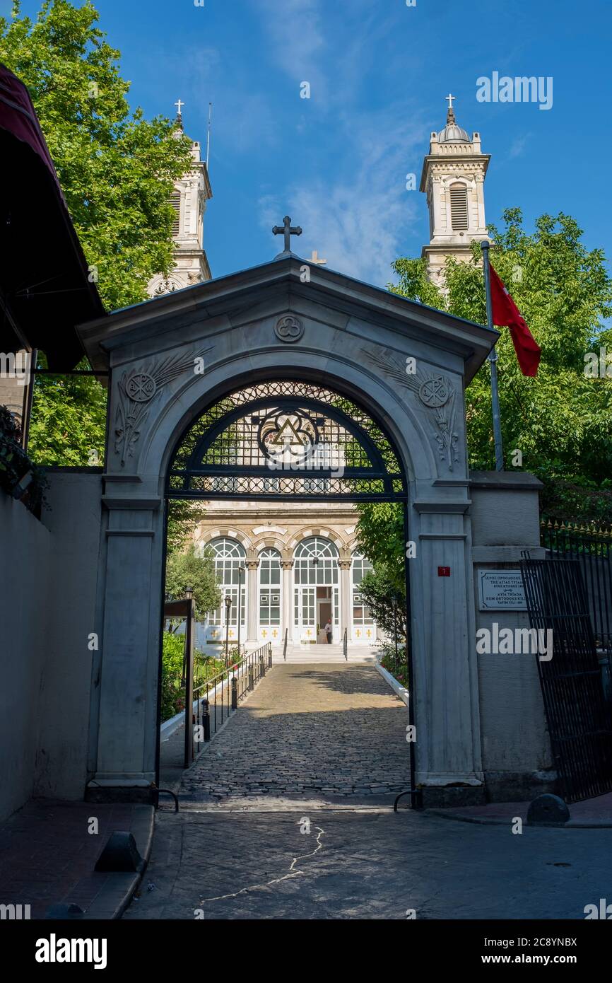 Istanbul, Turkey 14 June, 2019 The Hagia Triada (Holy Trinity