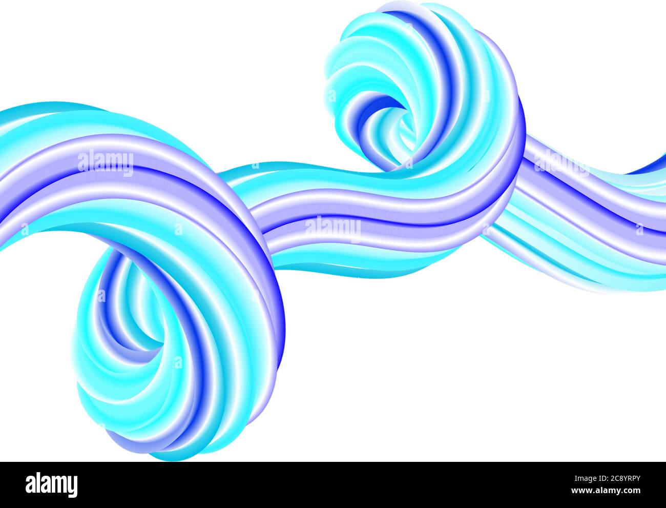 Blue wavy background. Liquid wave shapes Stock Vector