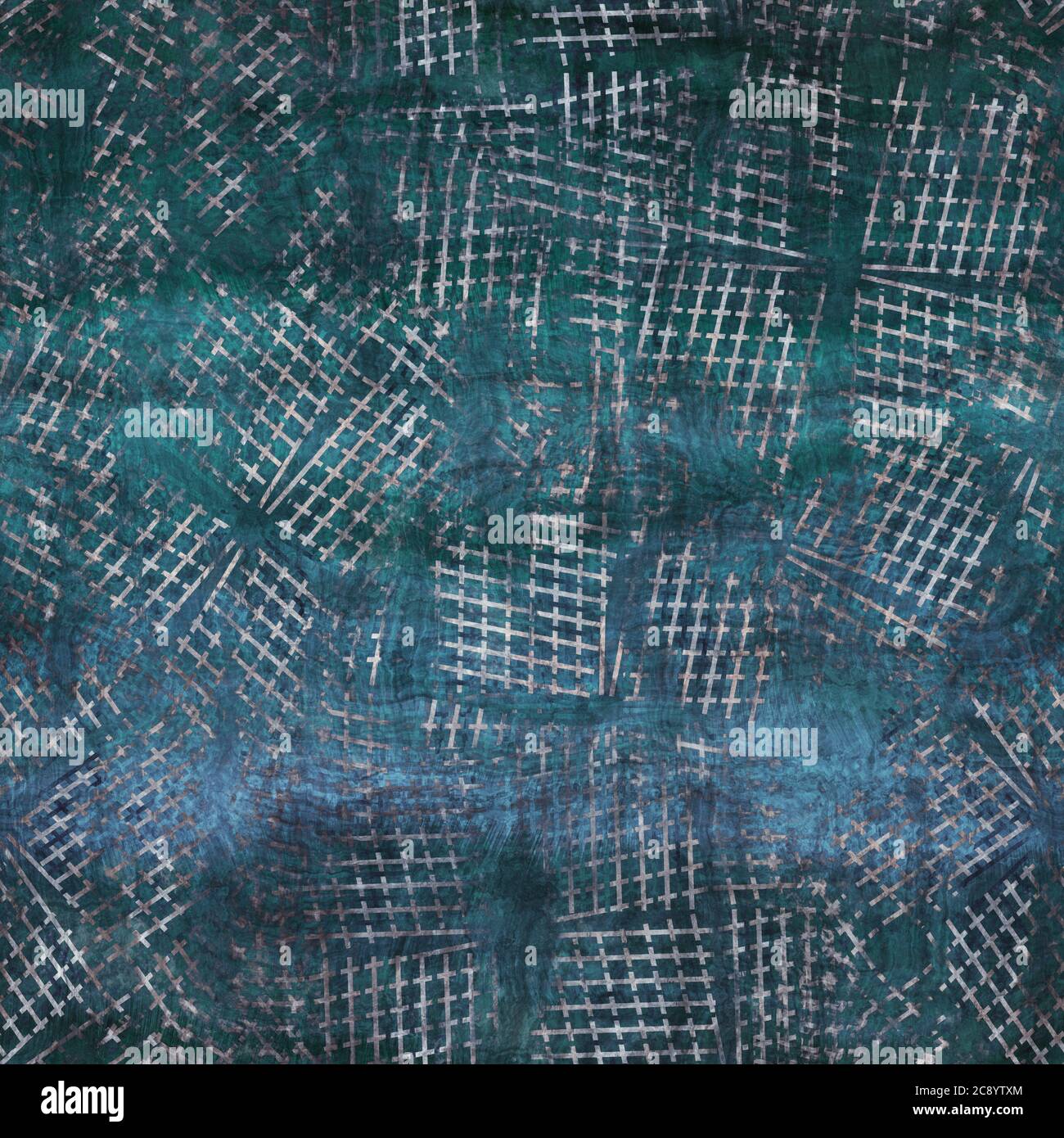 Seamless blue texture grungy repeat pattern swatch Stock Photo - Alamy