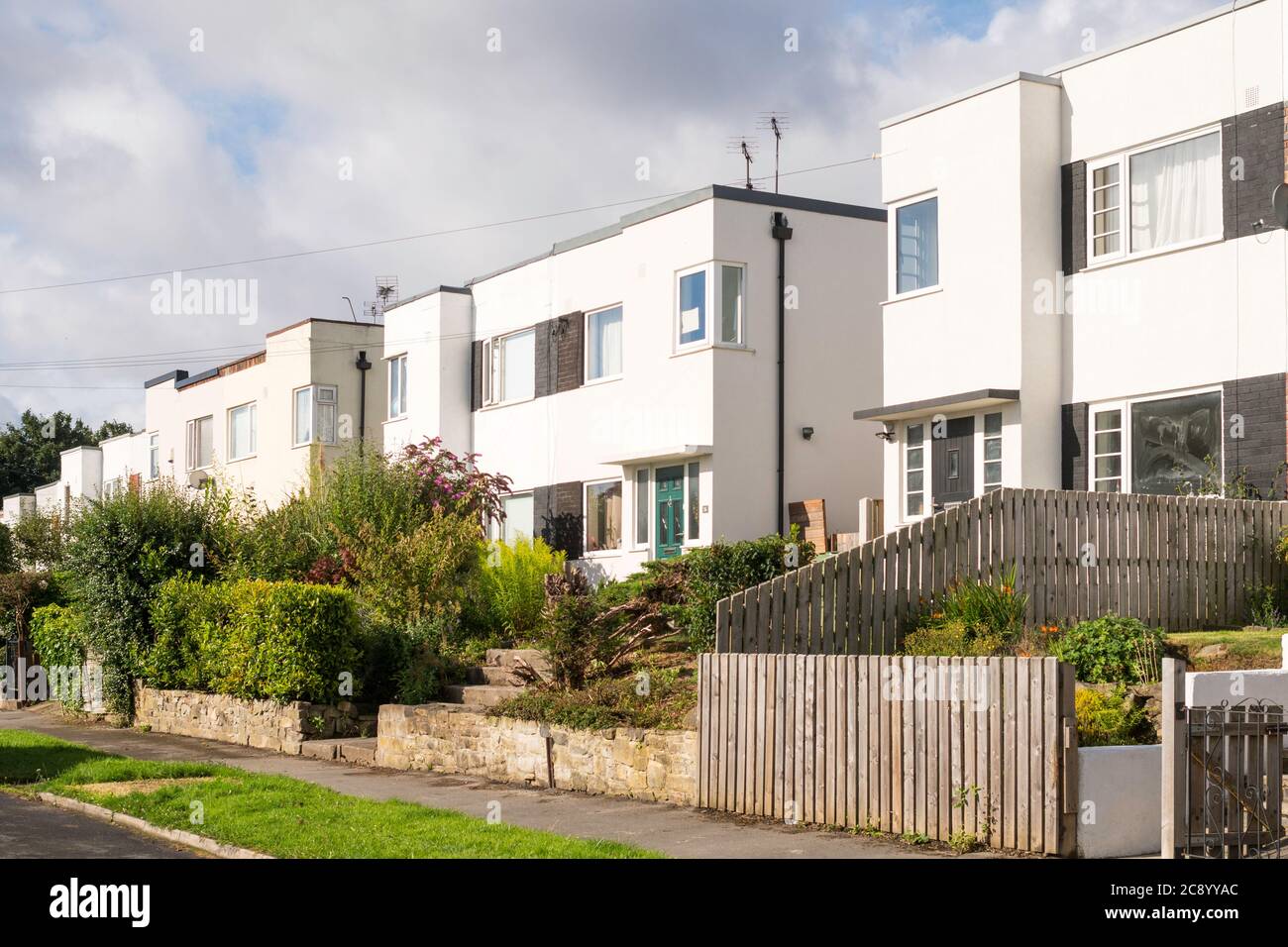 Art Deco semi detached houses in Riviera Gardens, Chapel Allerton