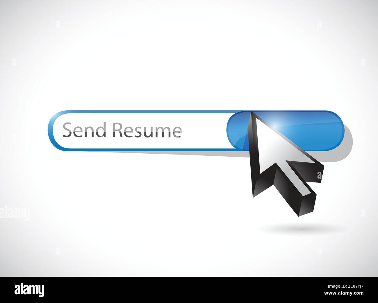Send resume message illustration design over a white background Stock Vector