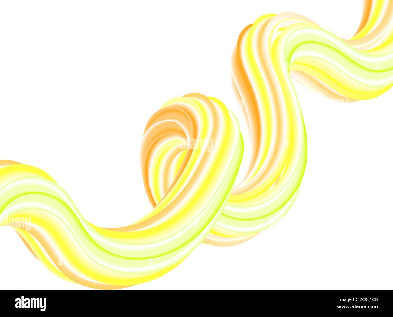 Abstract Wave 3d Background with Colorful Liquid. Vector Illustration ...