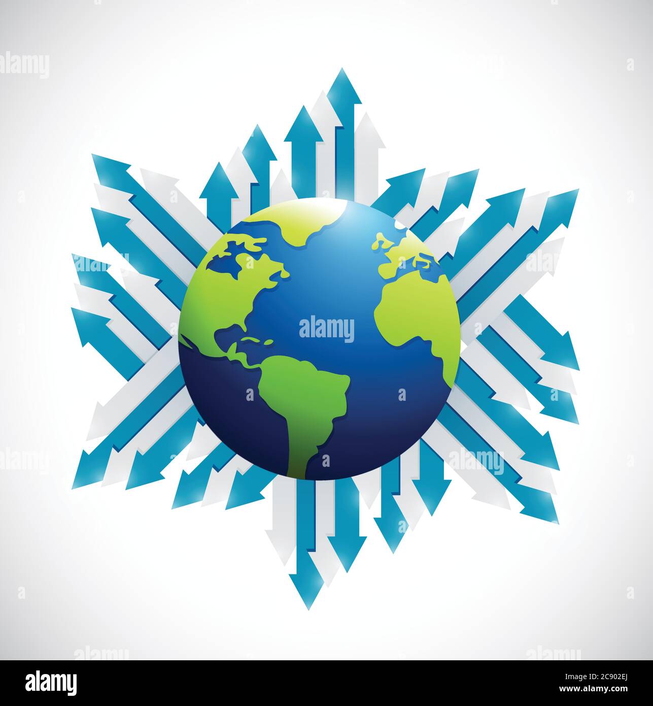 Tree growing in different directions Stock Vector Images - Alamy