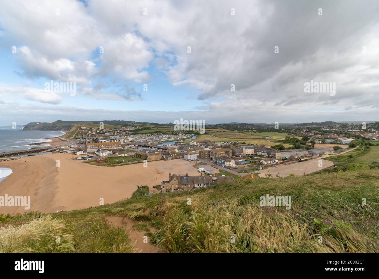 Landscape photo of West Bay in Dorset Stock Photo Alamy