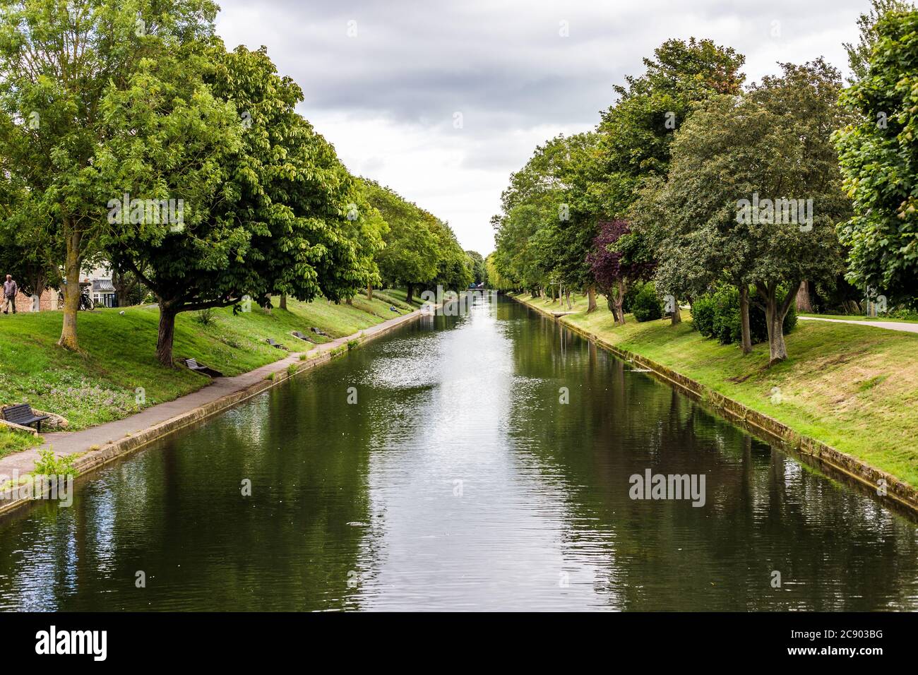 The Hythe Military Canal. Hythe Kent. UK Stock Photo