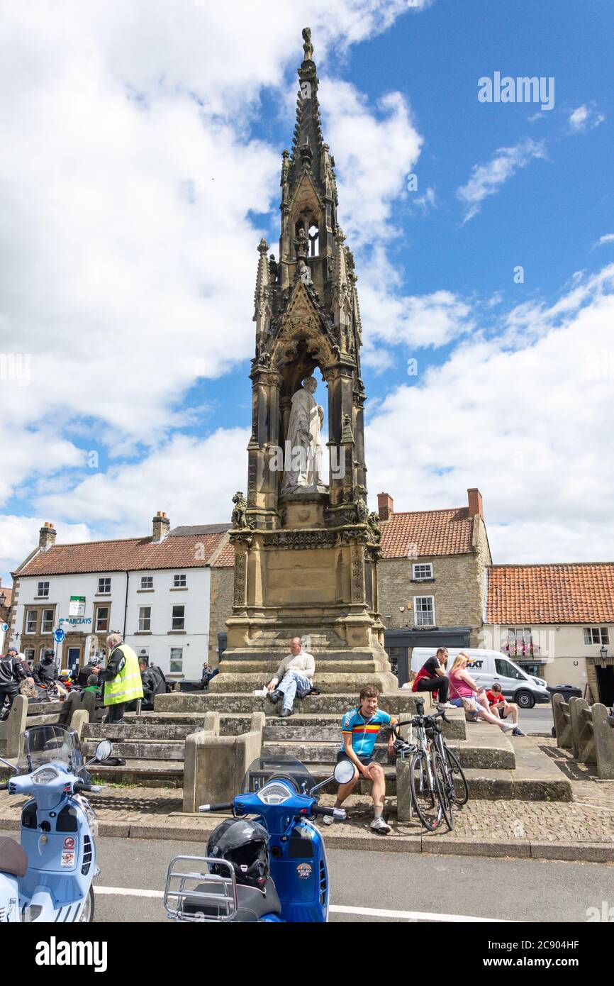 Feversham Monument, Market Place, Helmsley, North Yorkshire, England, United Kingdom Stock Photo