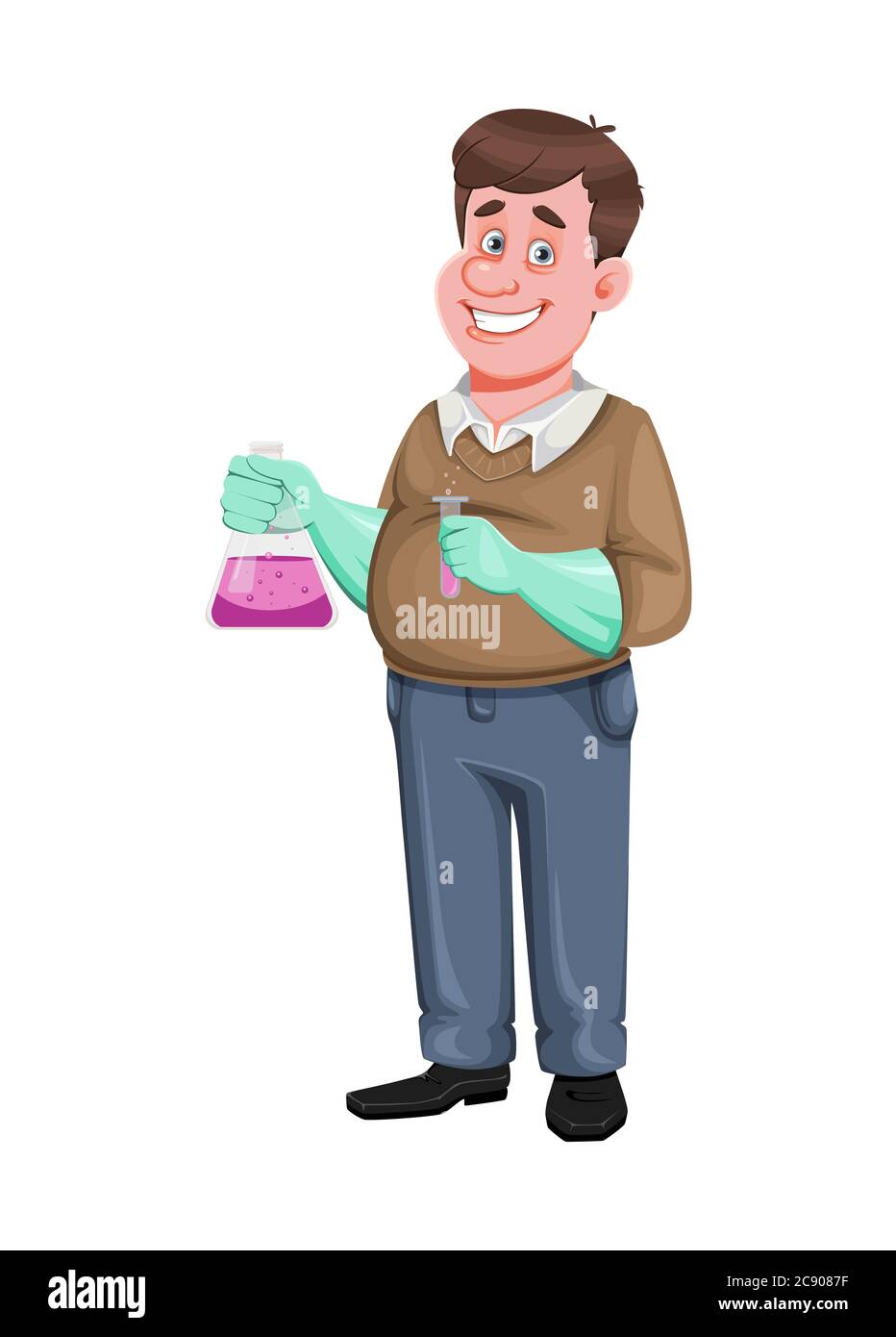 Science Teacher Cartoon