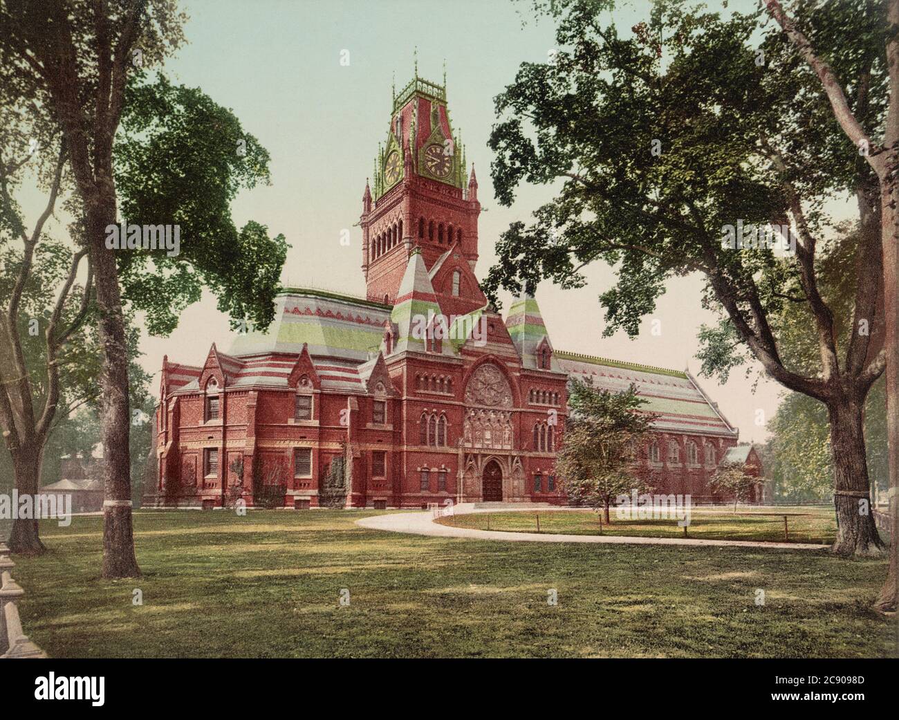 Memorial Hall, Harvard University, Cambridge, Massachusetts, USA, Detroit Publishing Company, 1900 Stock Photo