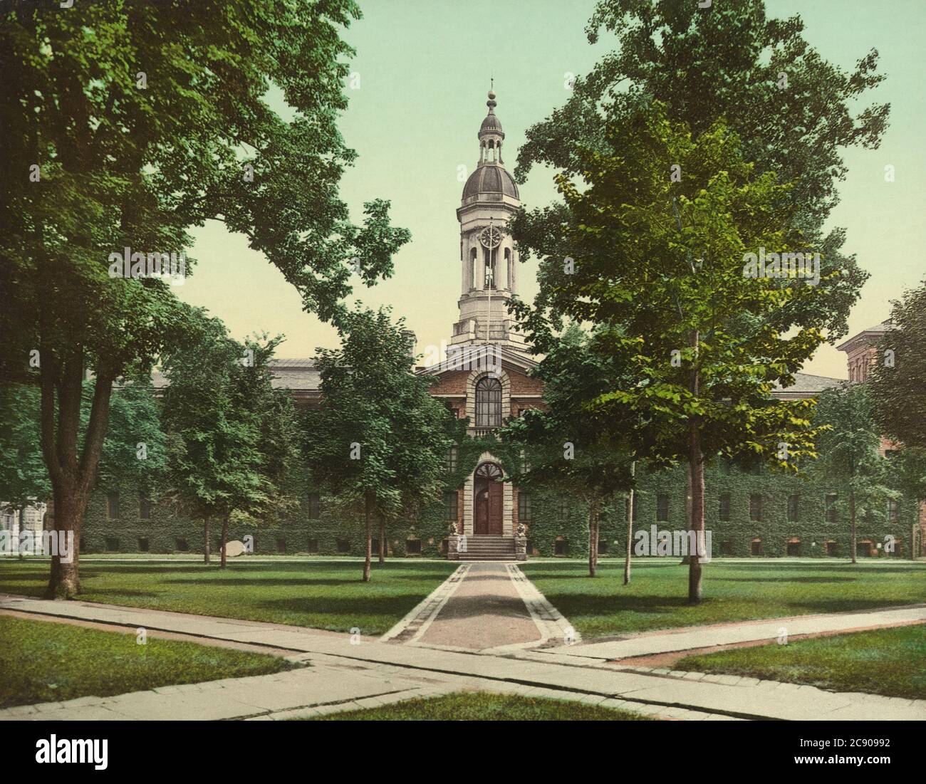 Nassau Hall, Princeton University, Princeton, New Jersey, USA, Detroit Publishing Company, 1903 Stock Photo