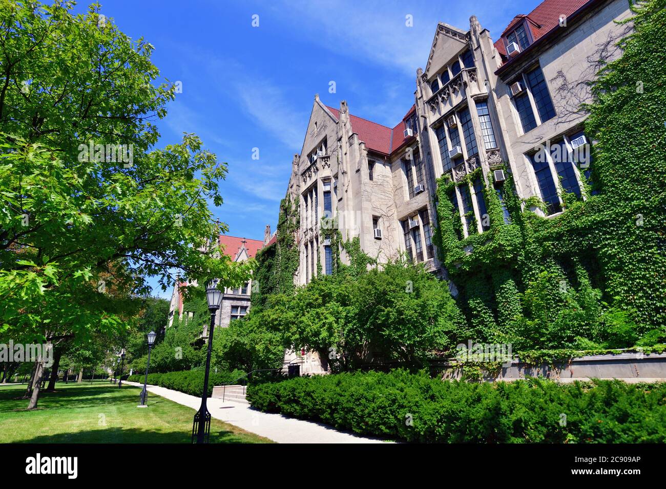 Chicago, Illinois, USA. Eckhart Hall on the campus of the University of