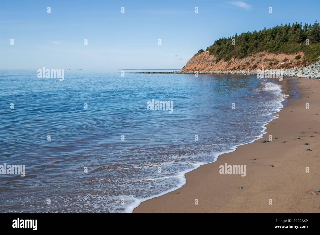 Calm waters at Lawrencetown Beach, Nova Scotia, Canada Stock Photo Alamy