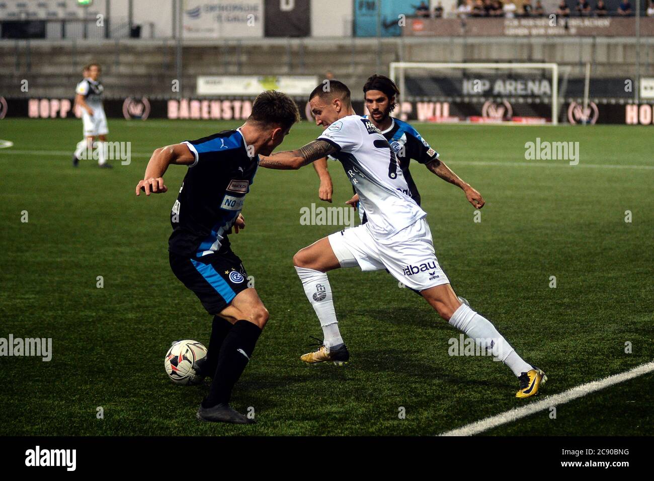 Wil, Schweiz. 27th July, 2020. 27.07.2020, Wil, IGP Arena, Fc Wil vs GCZ, italian Wil's midfielder Andrea Padula in action Credit: SPP Sport Press Photo. /Alamy Live News Stock Photo