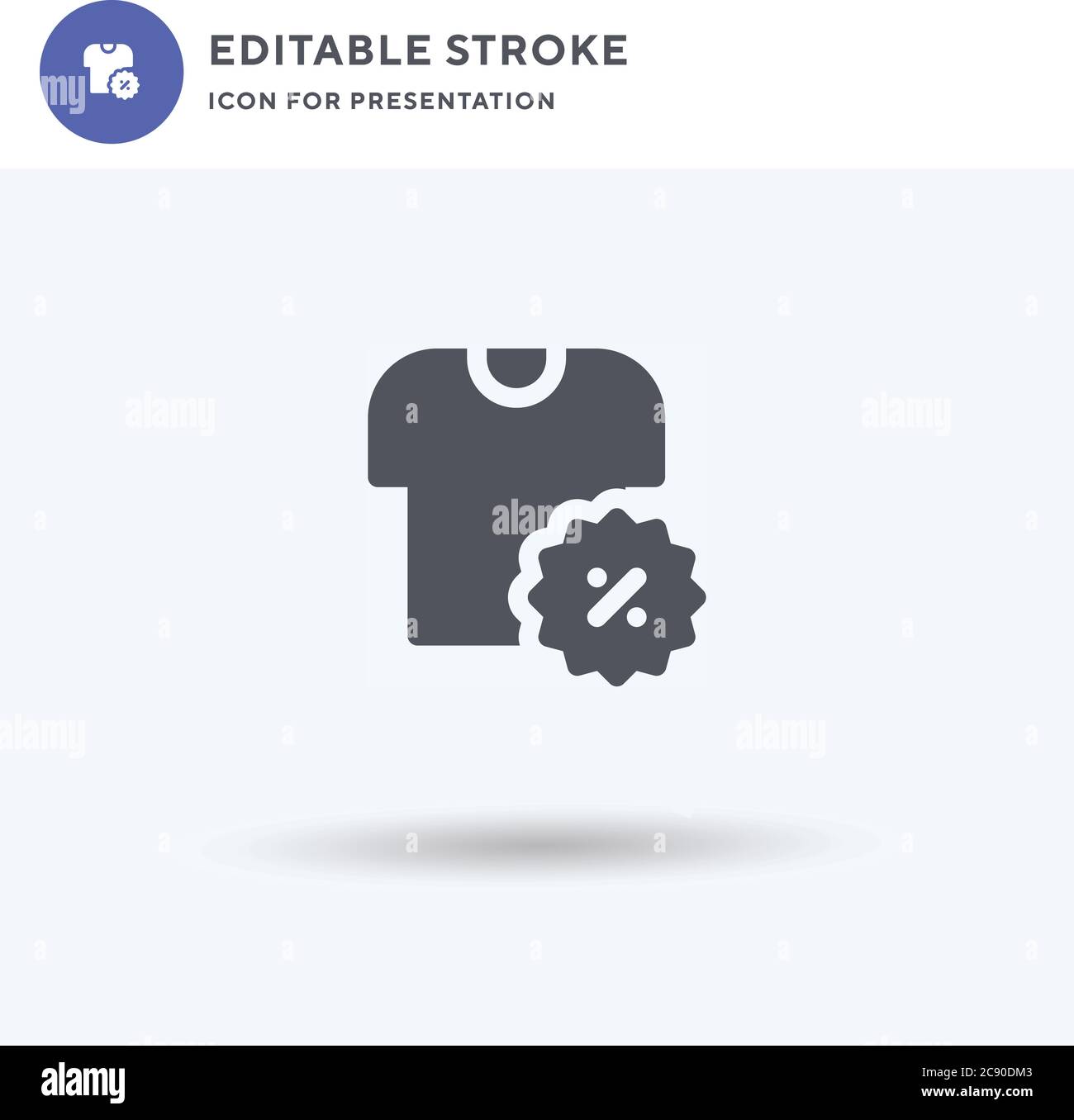 Shirt icon vector, filled flat sign, solid pictogram isolated on white ...