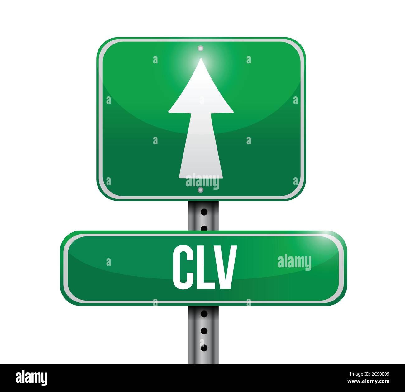 Clv road sign illustration design over a white background Stock Vector ...
