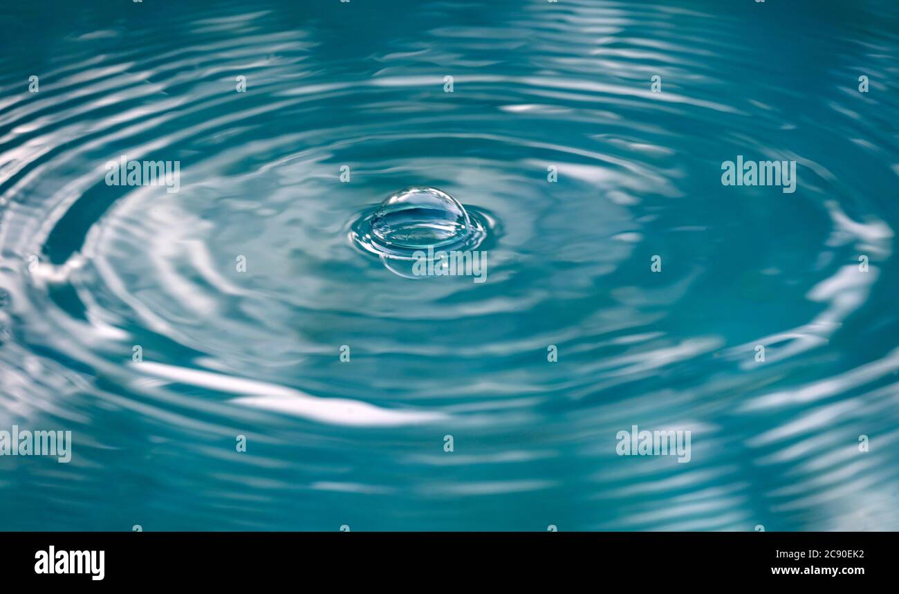 Air bubble on water surface Stock Photo Alamy