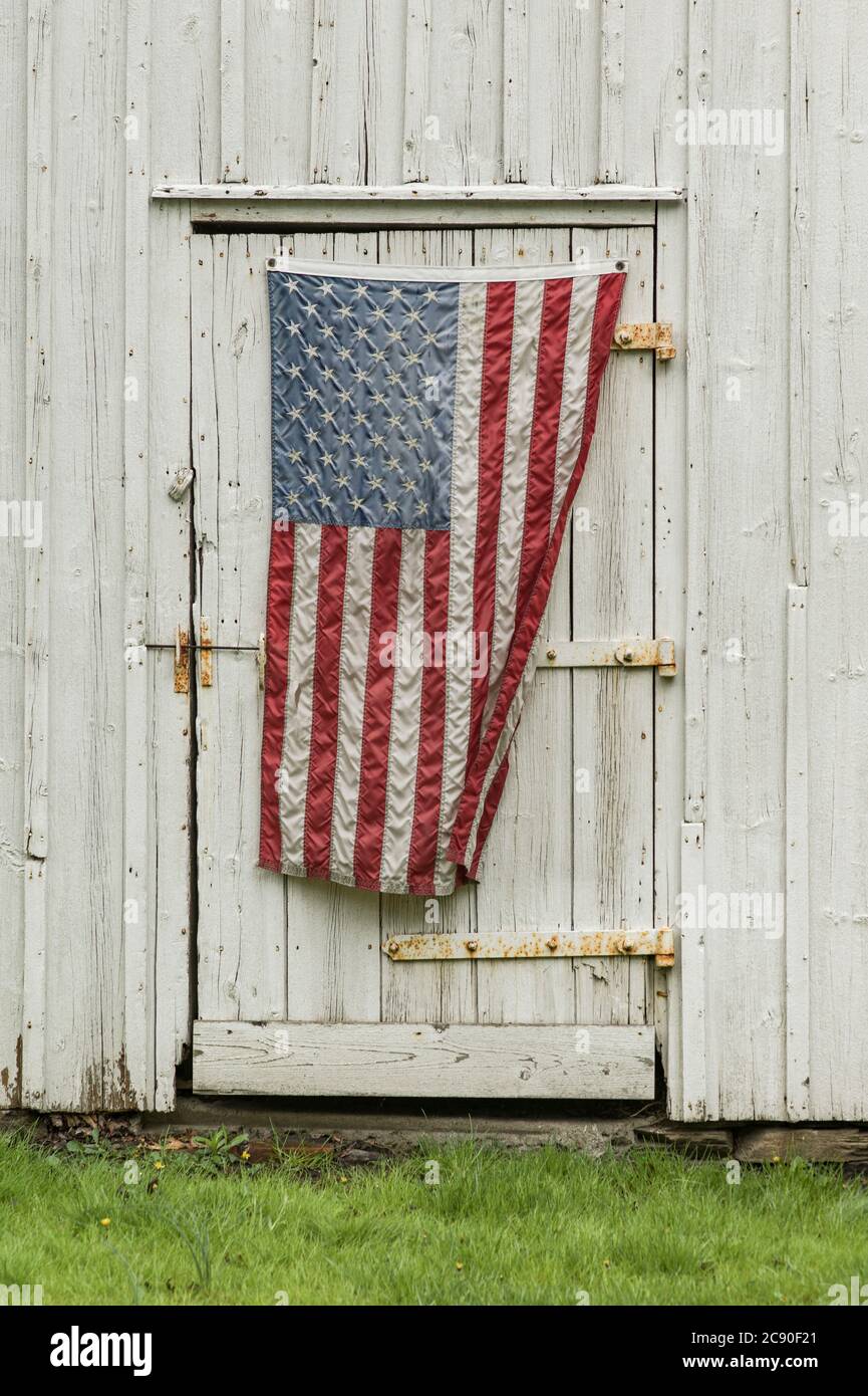 Flag on barn hires stock photography and images Alamy