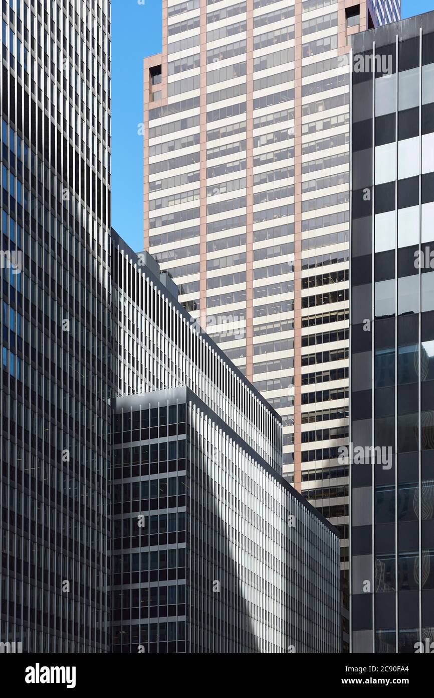 USA, Office buildings in financial district Stock Photo