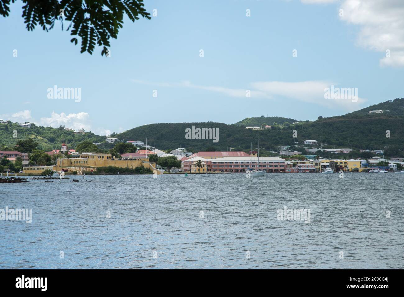 Christiansted, St. Croix, USVIOctober 20,2019 View of the downtown