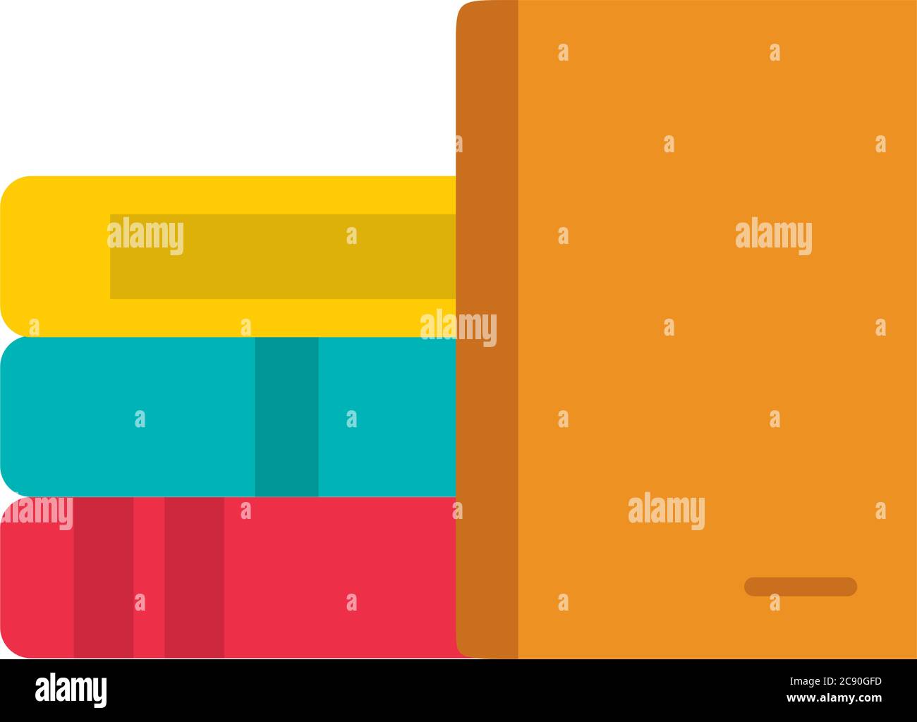 books flat style icon design, Education literature and read theme ...