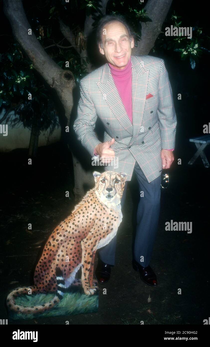 Los Angeles, California, USA 4th February 1996 Actor Sid Caesar attends Tippi Hedren's Shambala Preserve at 'No on California Prop 197' Event on February 4, 1996 in Los Angeles, California, USA. Photo by Barry King/Alamy Stock Photo Stock Photo
