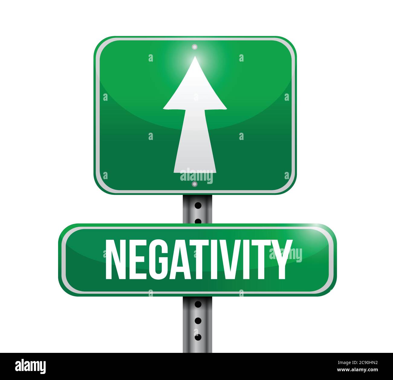 Negativity sign illustration design over a white background Stock Vector