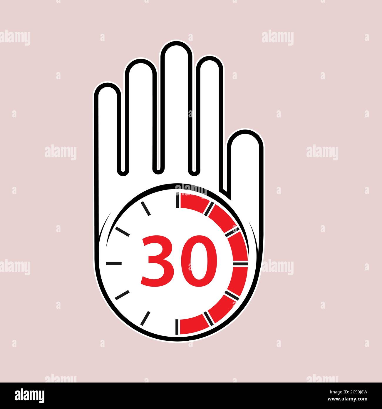 30 minutes icon vector vectors Stock Vector Images Alamy