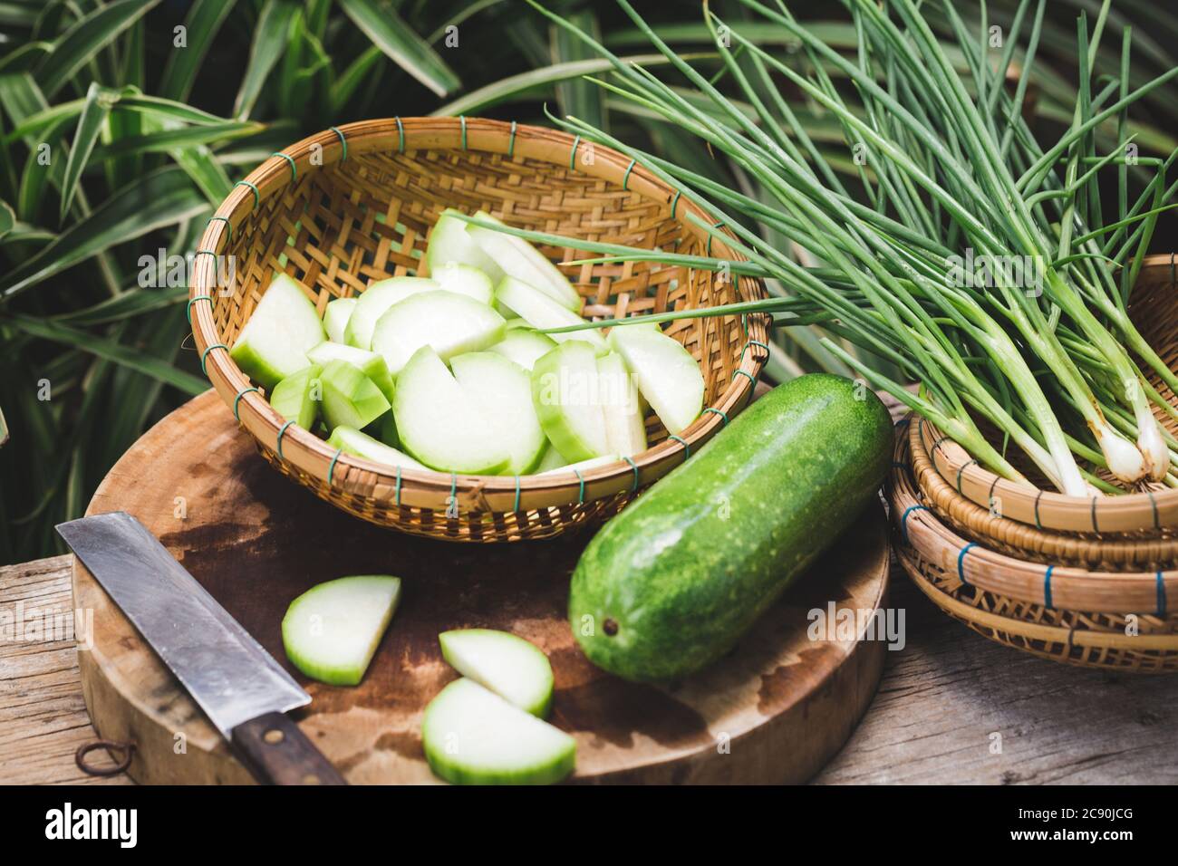 Fresh winter melon Ash gourd Stock Photo Alamy